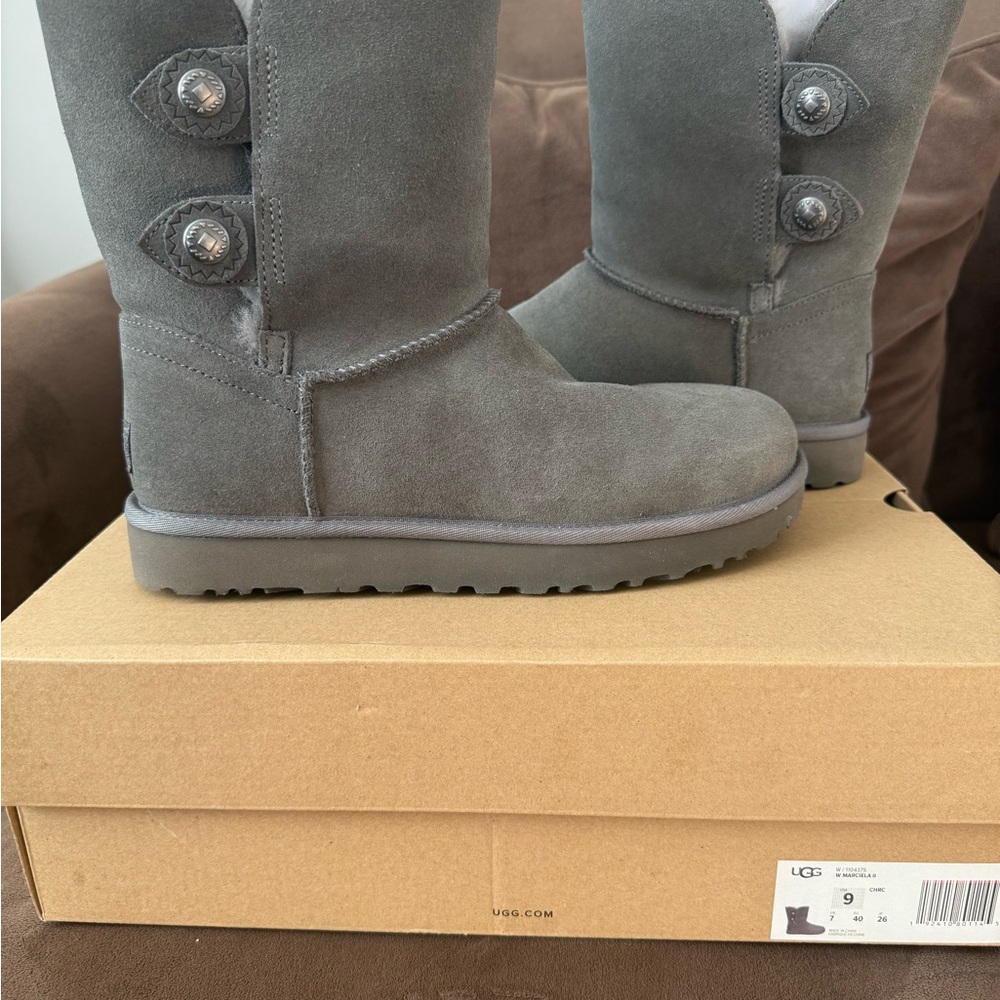 UGG Women's Charcoal Suede Winter Boots